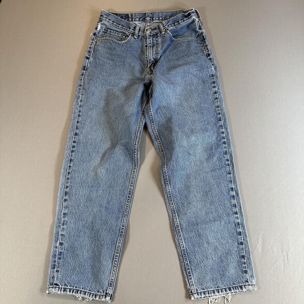 Levi's 560 Jeans Mens 32x32 Medium Wash Blue Relaxed Fit Tapered Distressed